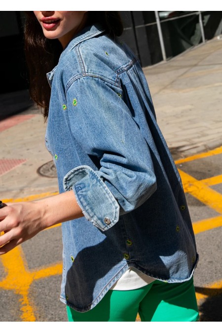 Chemise en jeans à motifs LAURE+MAX