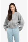 Veste chinée bleue YAYA