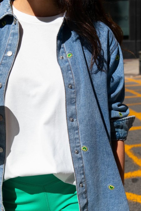 Chemise en jeans à motifs LAURE+MAX