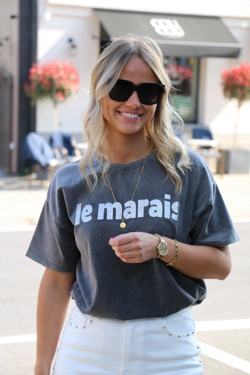 T-shirt gris "Le Marais"