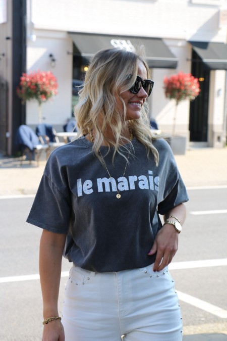 T-shirt gris "Le Marais"
