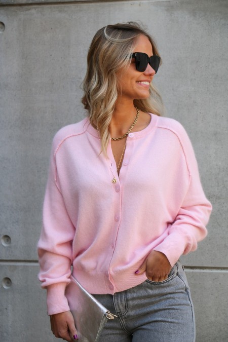 Gilet Mirko rose pâle