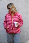 Polar rayé rose et rouge