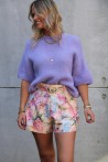 Short fleuri