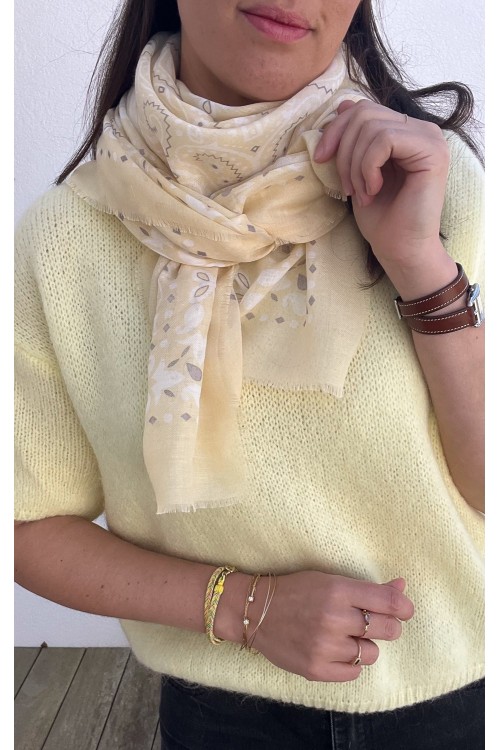Foulard jaune bandana