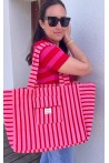 Sac éponge rose et rouge
