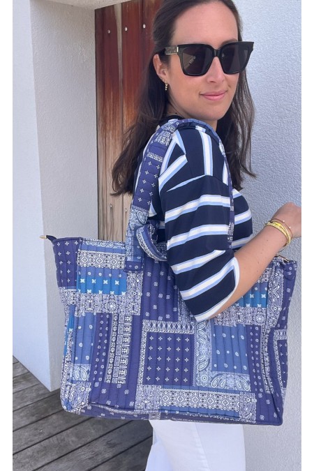 Sac bandana bleu