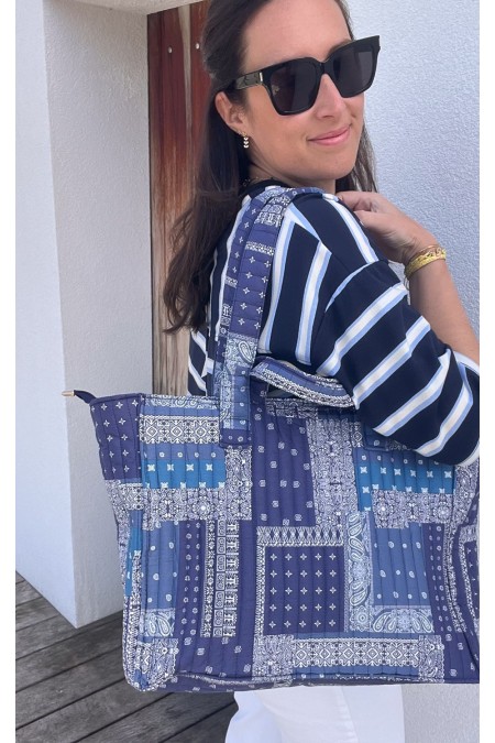 Sac bandana bleu