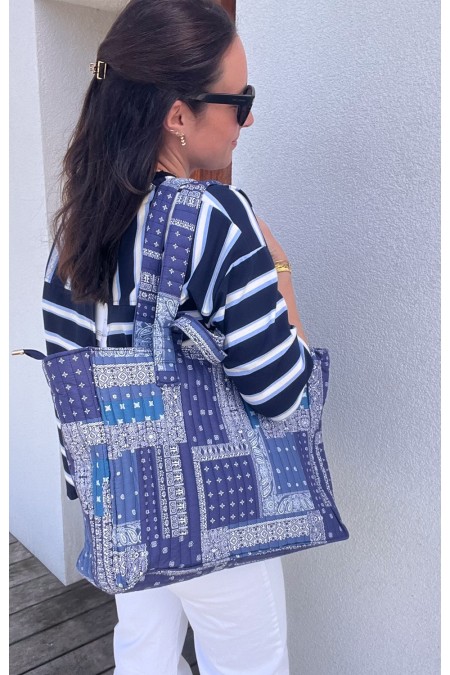 Sac bandana bleu