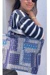 Sac bandana bleu