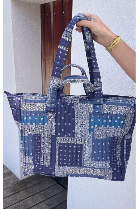 Sac bandana bleu