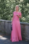 Robe longue Saly rose