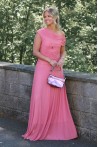 Robe longue Saly rose