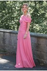 Robe longue Saly rose