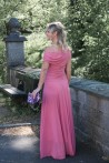 Robe longue Saly rose