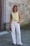 Jeans évasé blanc