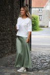 Jupe satinée kaki