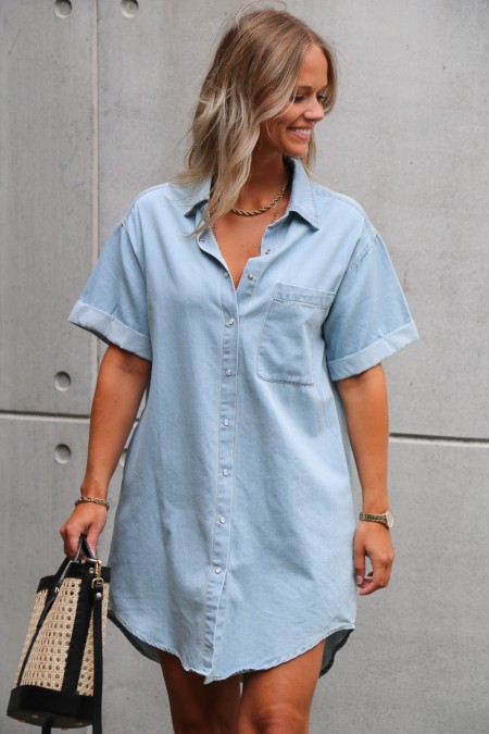 Robe en jeans fluide
