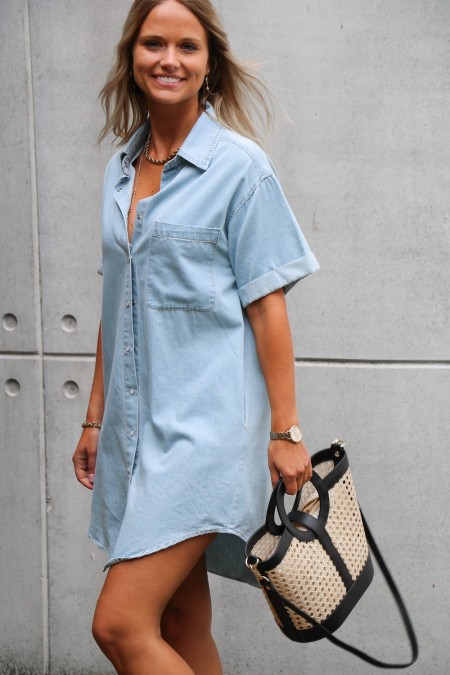 Robe en jeans fluide