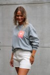 Sweat gris "Le soleil"