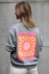 Sweat gris "Le soleil"