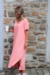 Robe Pauline rayée orange