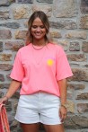 T-shirt corail OUT OF OFFICE