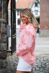 Chemisier corail avec broderies
