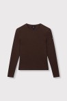 T-shirt longues manches marron ALIX