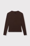 T-shirt longues manches marron ALIX