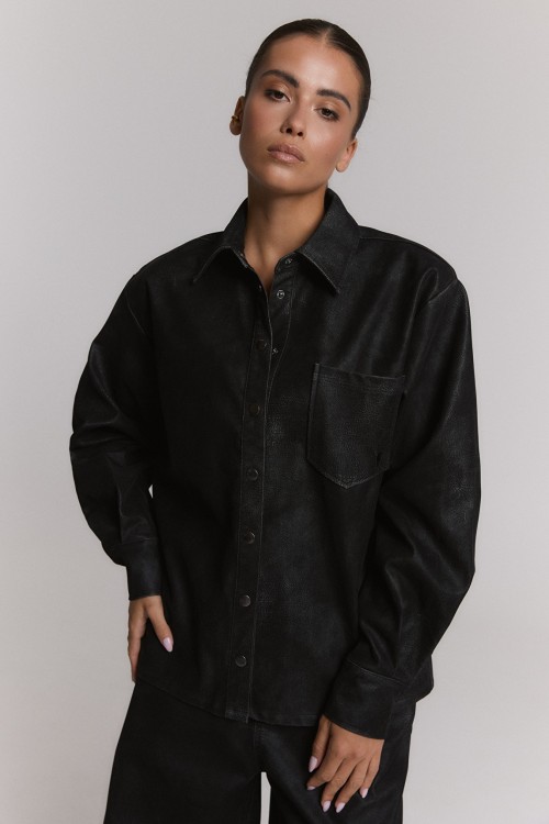 Chemise veste en suédine ALIX