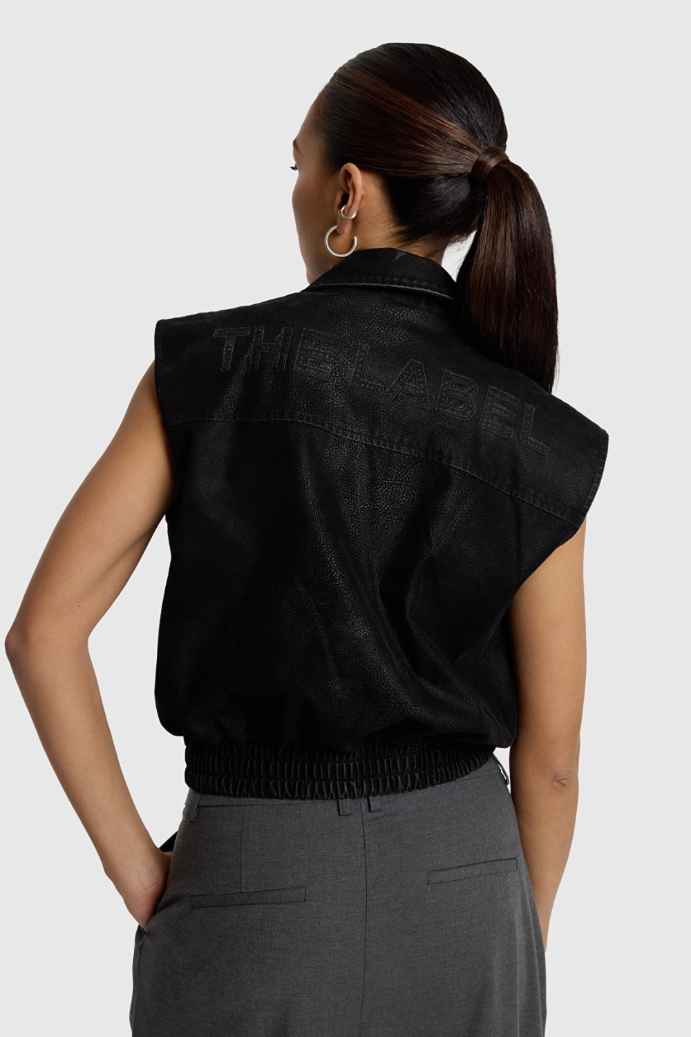 Blouson en suédine sans manches ALIX