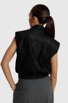 Blouson en suédine sans manches ALIX