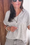 T-shirt éponge gris