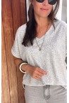 T-shirt éponge gris