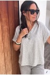 T-shirt éponge gris