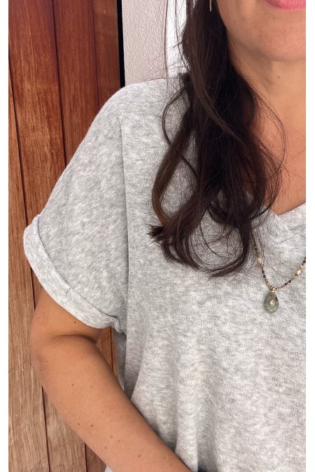 T-shirt éponge gris