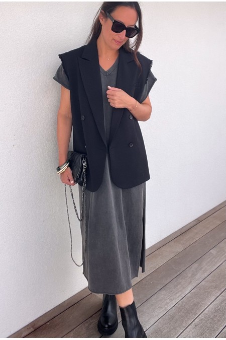 Robe t-shirt grise