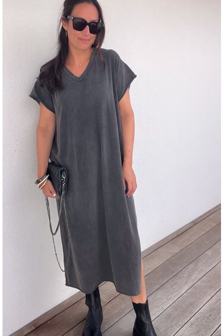 Robe t-shirt grise