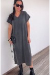 Robe t-shirt grise