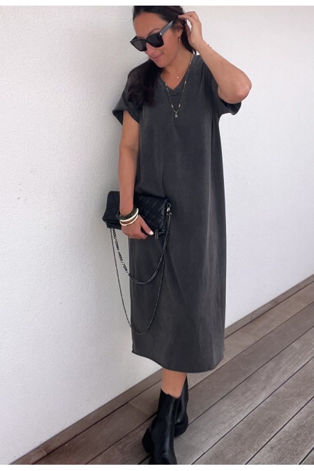 Robe t-shirt grise