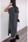 Robe t-shirt grise