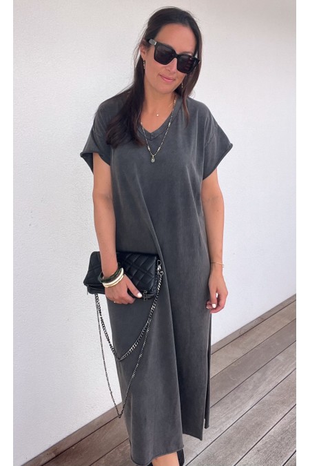 Robe t-shirt grise