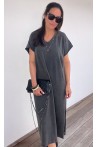 Robe t-shirt grise