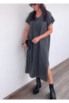 Robe t-shirt grise