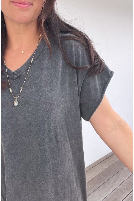 Robe t-shirt grise