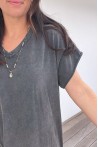 Robe t-shirt grise