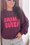 Sweat Drama Queen aubergine