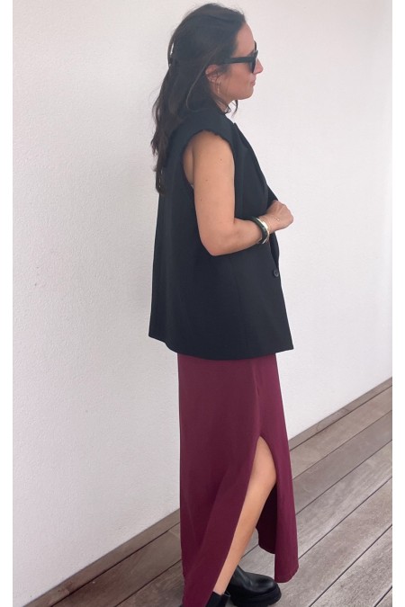 Robe t-shirt bordeaux