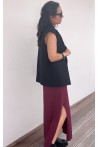 Robe t-shirt bordeaux